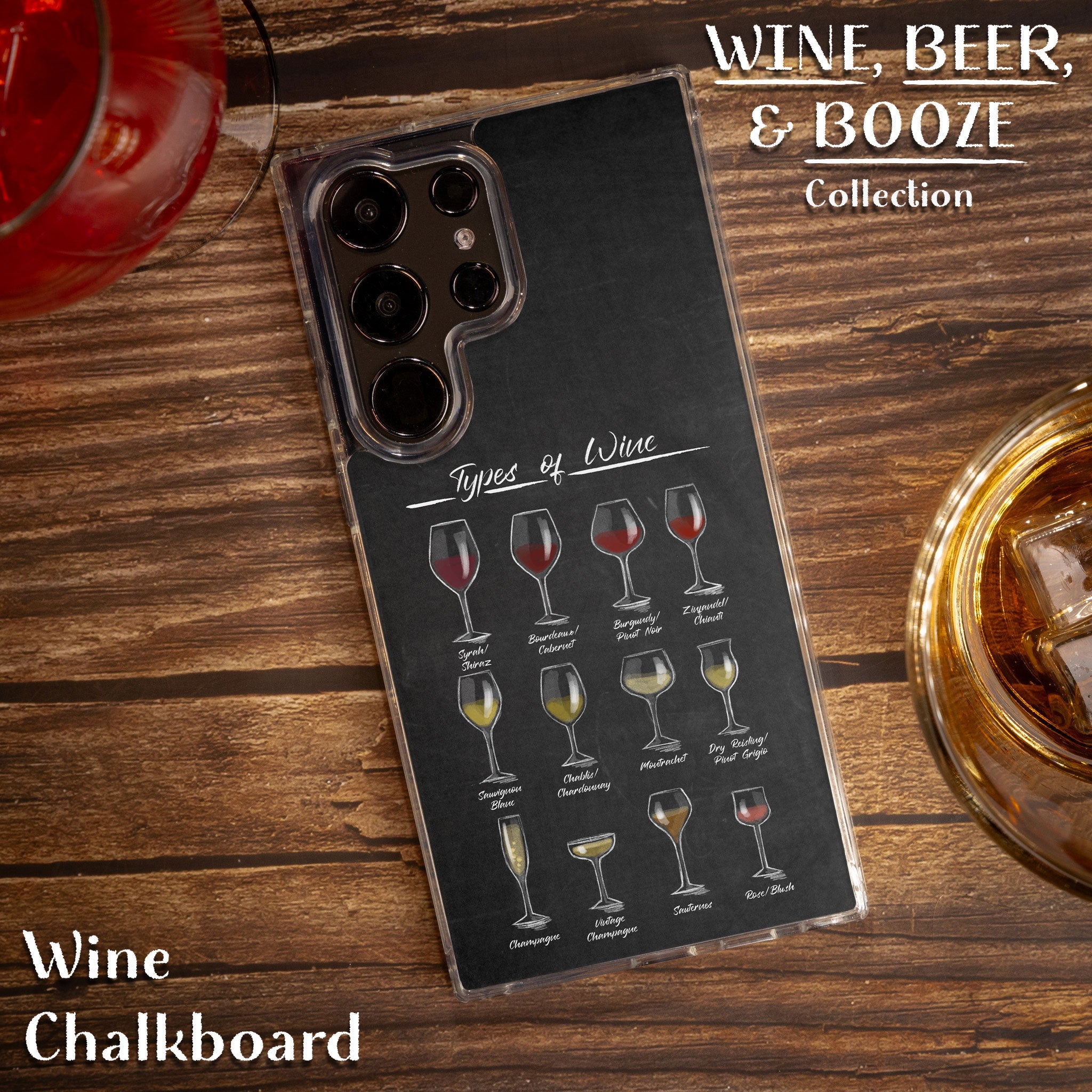 Wine, Beer, & Booze HD Samsung Galaxy S22 Phone Case