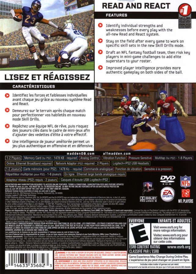 Madden NFL 08 – PlayStation 2 (PS2)