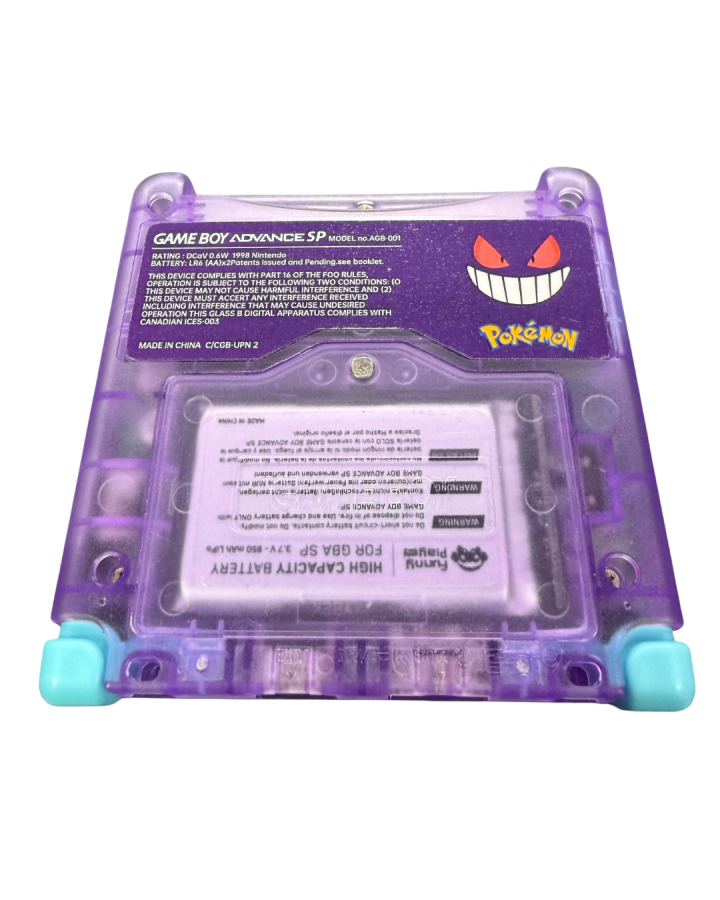 Custom Pokemon Gengar Gameboy Advance SP [IPS Backlit Screen] – Good Condition