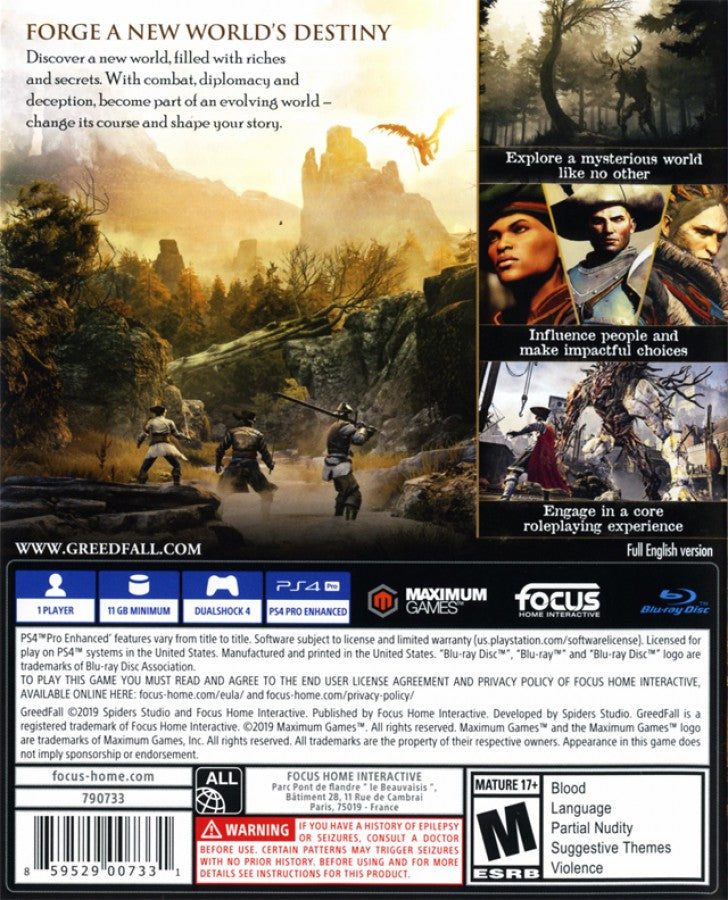 GreedFall – PlayStation 4 (PS4)