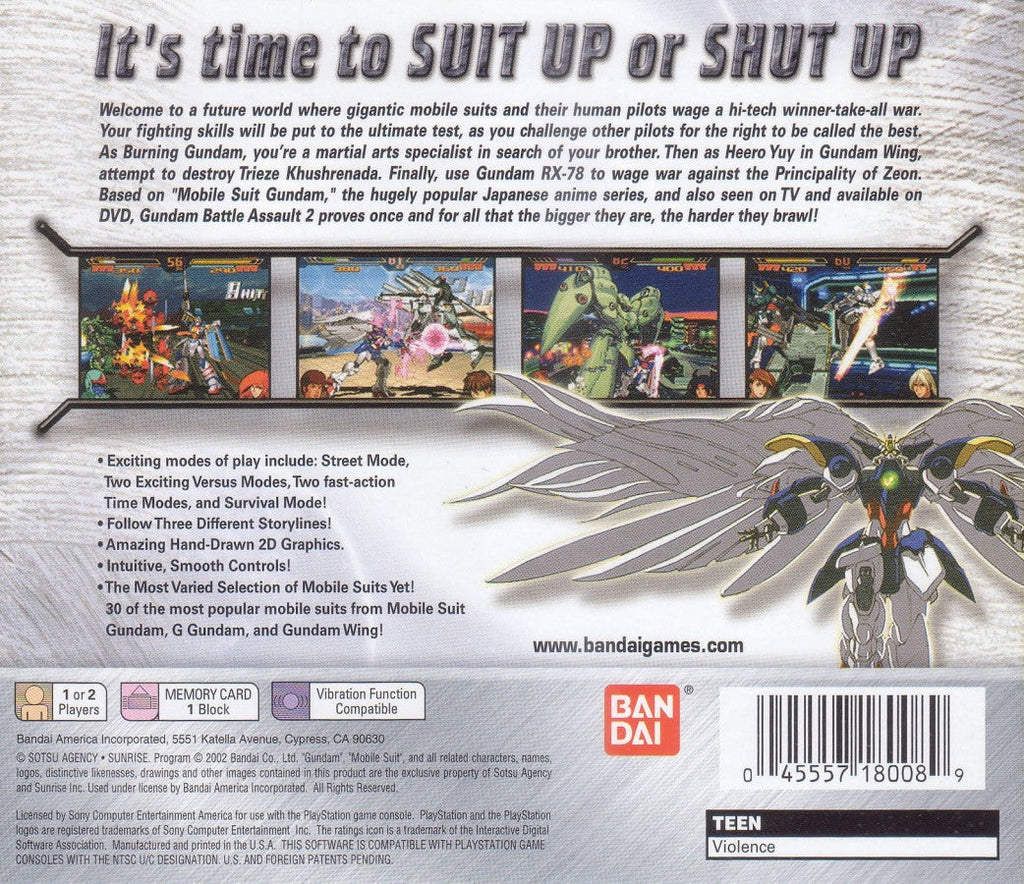 Gundam: Battle Assault 2 – PlayStation 1 (PS1)