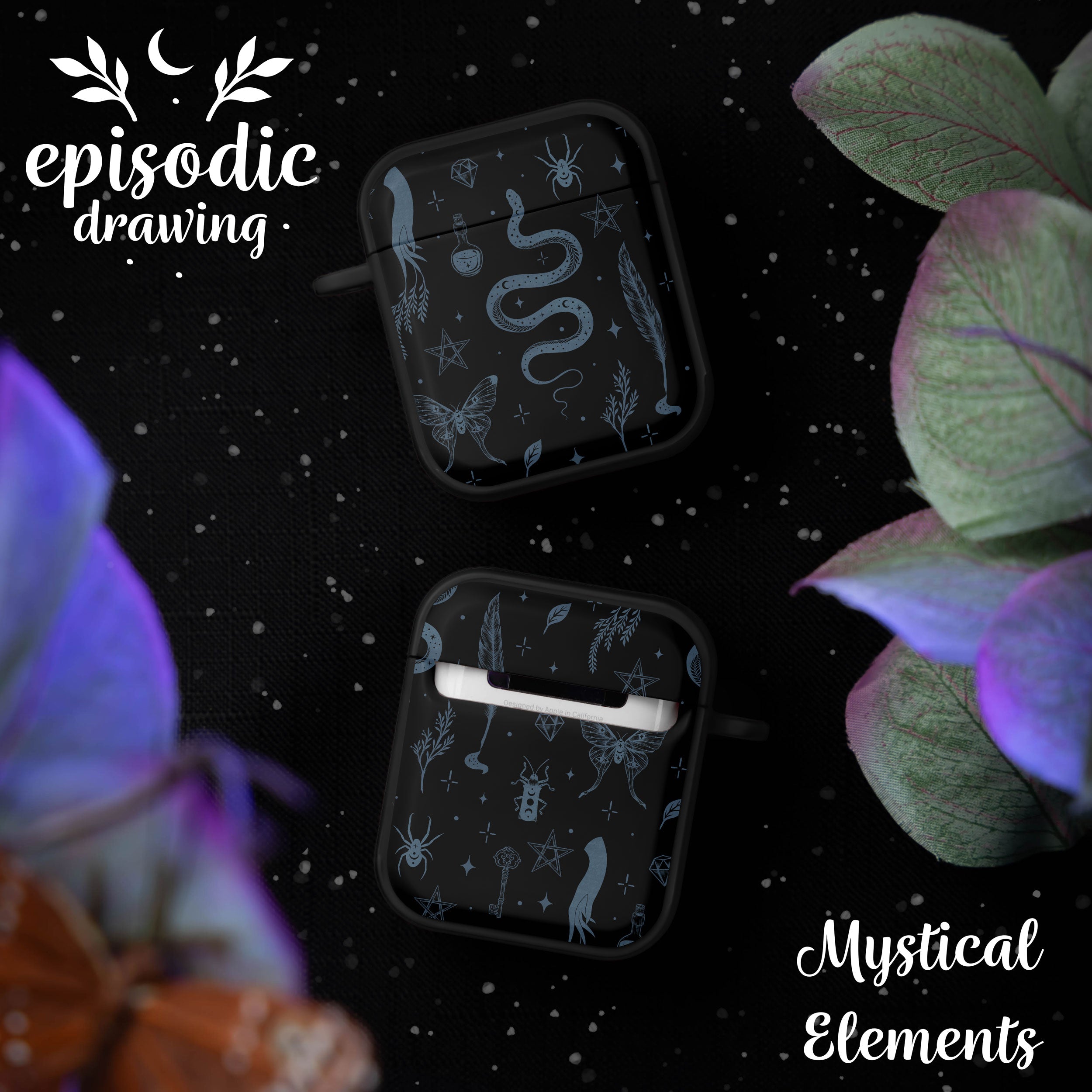 Episodic Drawing Enchanted Collection HDX Apple AirPods Gen 1 & 2 Case Cover