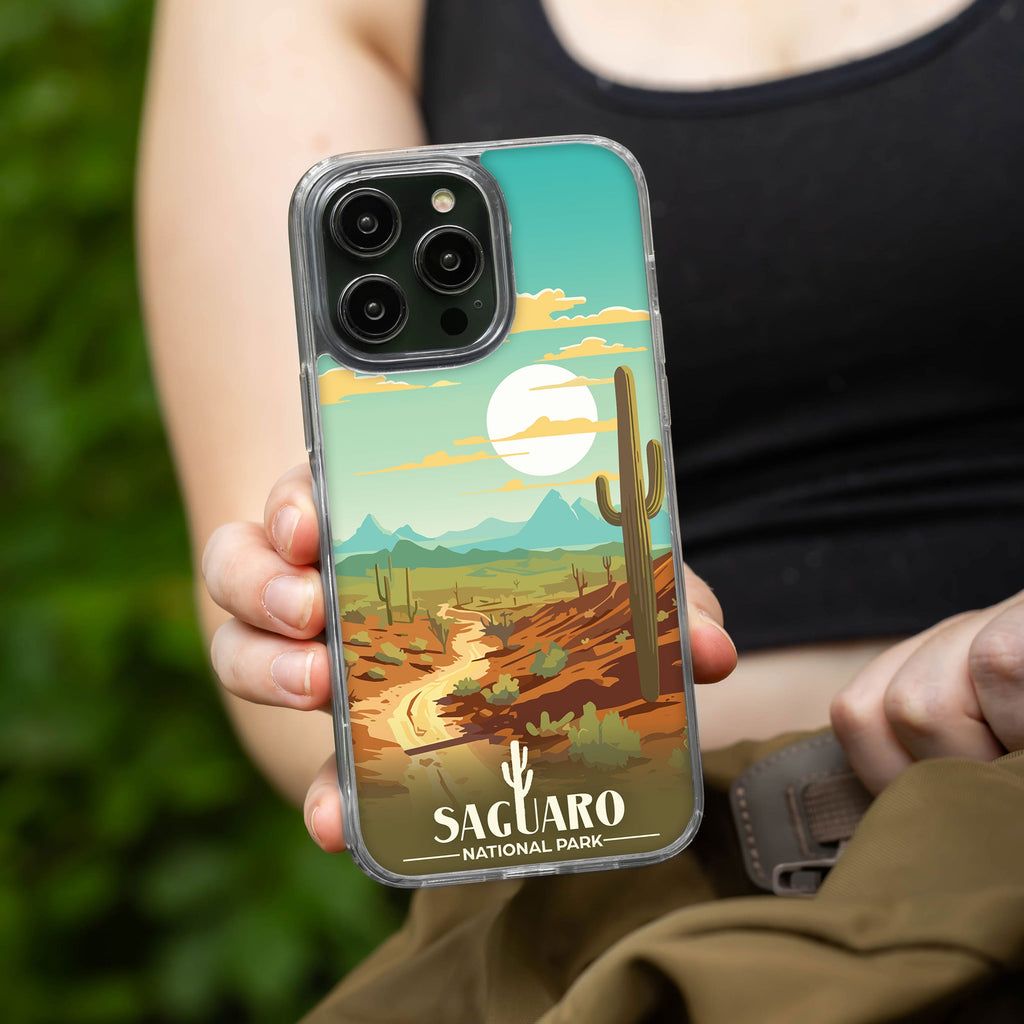 National Parks Saguaro HD Apple iPhone 12 Series Mag-Safe Phone Case
