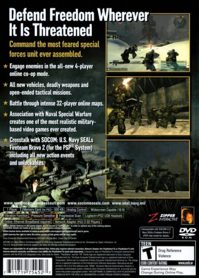 SOCOM: U.S. Navy Seals Combined Assault [Greatest Hits] – PlayStation 2 (PS2)
