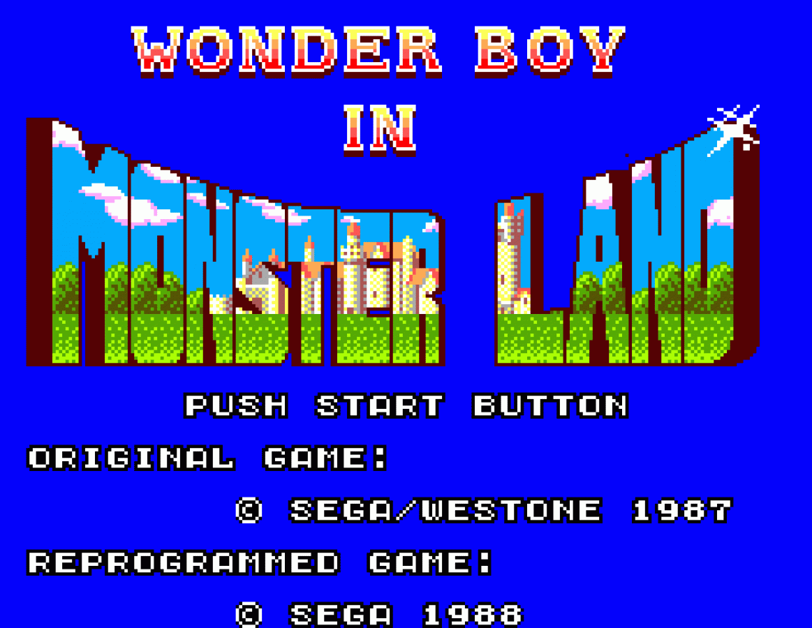 Wonder Boy in Monster Land – Sega Master System (SMS)