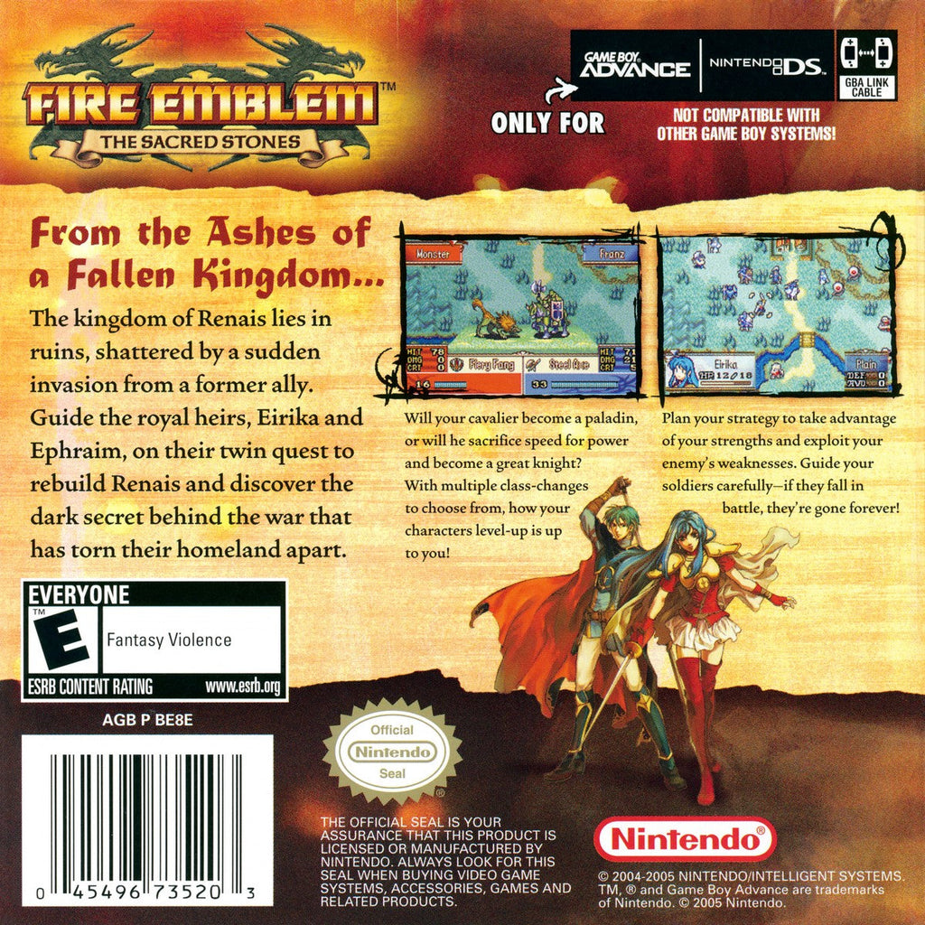 Fire Emblem: The Sacred Stones – Game Boy Advance (GBA)