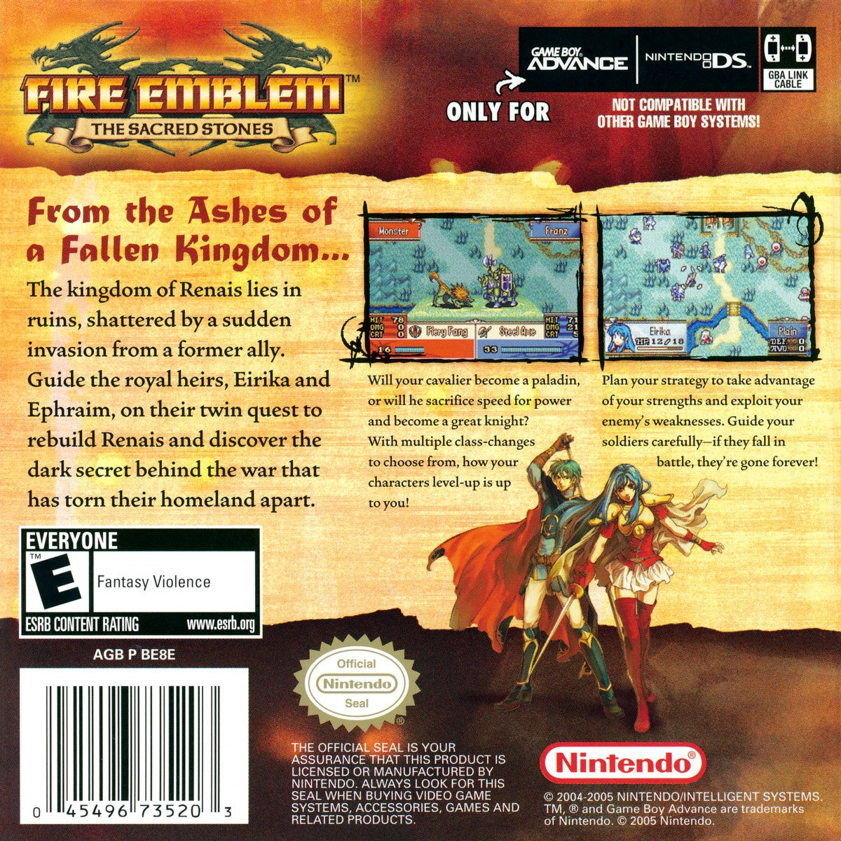 Fire Emblem: The Sacred Stones – Game Boy Advance (GBA)