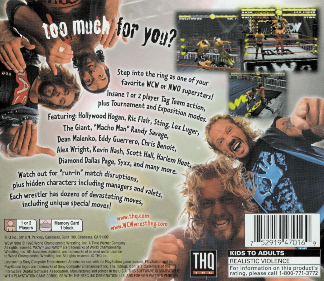 WCW Nitro – PlayStation 1 (PS1)