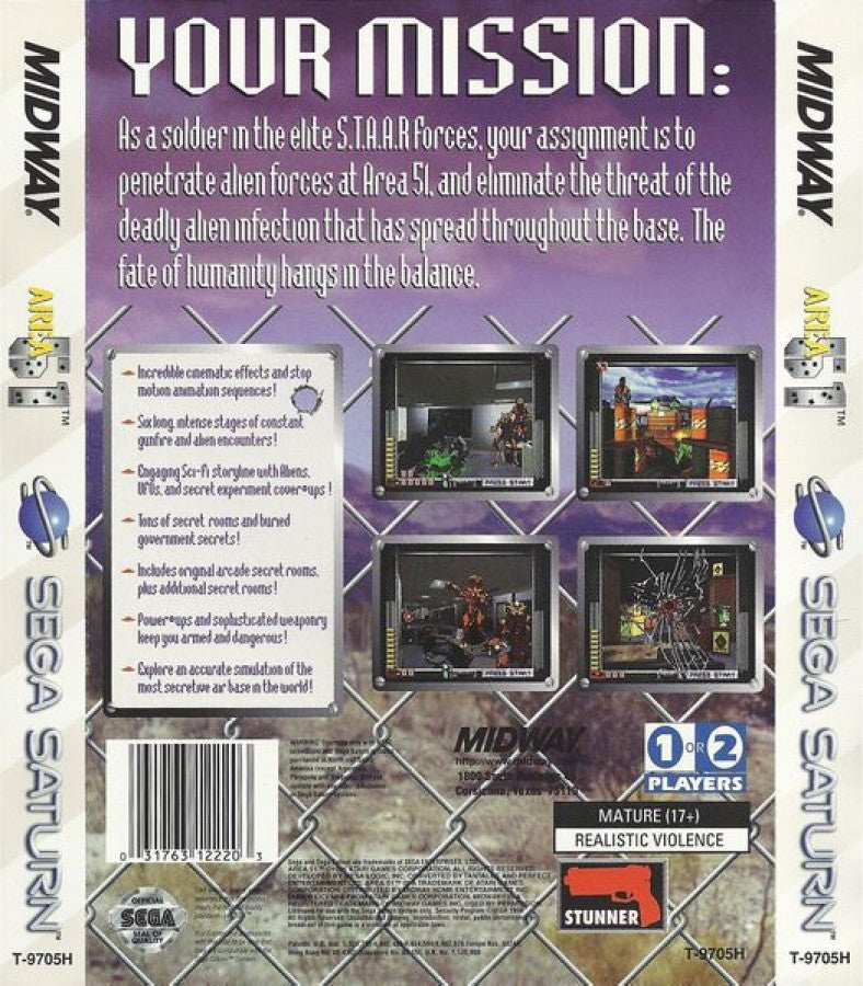 Area 51 – Sega Saturn (SS)