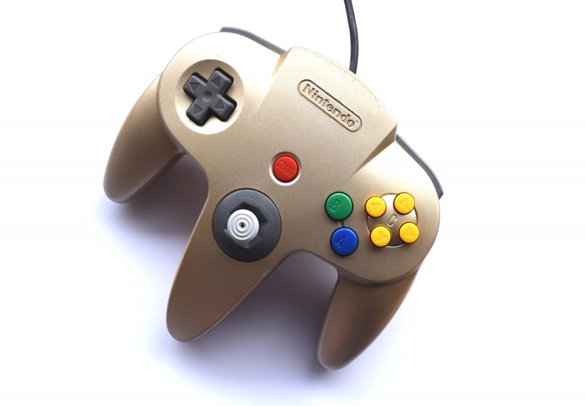 N64 Controller [Gold] [Scratch and Scuff] – Nintendo 64 Accessory (N64)