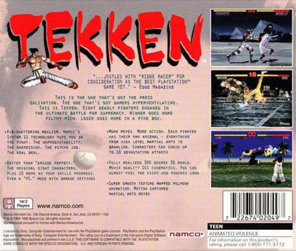 Tekken [Greatest Hits] – PlayStation 1 (PS1)