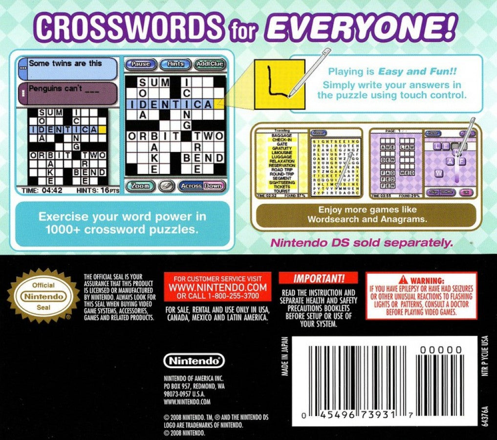 Crosswords DS – Nintendo DS (DS)