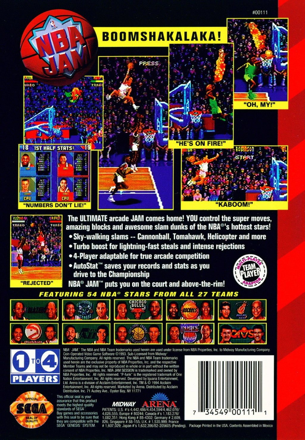 NBA Jam – Sega Genesis (GEN)