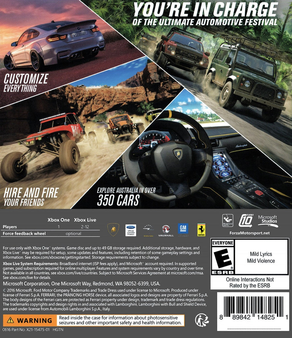Forza Horizon 3 – Xbox One (XONE)