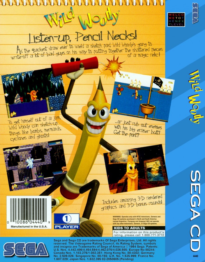 Wild Woody – Sega CD (SCD)