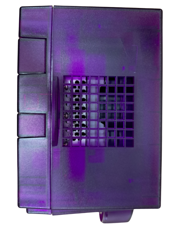 Nintendo GameCube Console System (GC) Custom Translucent Purple with Third-Party Controller – Good Condition