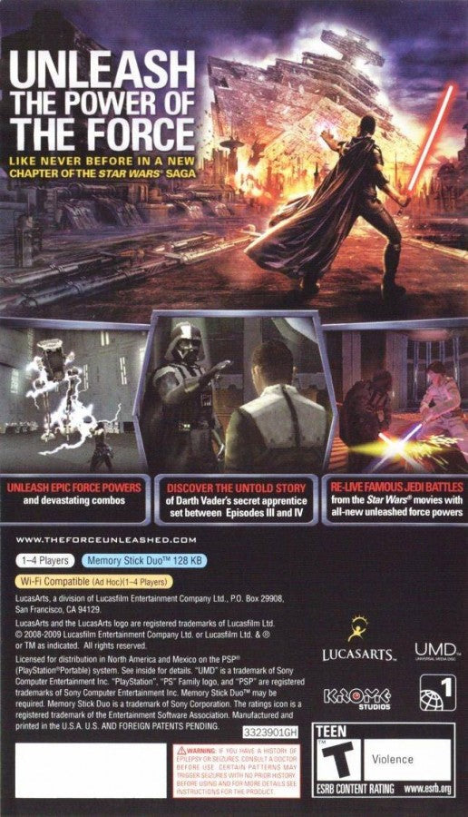 Star Wars: The Force Unleashed – PlayStation Portable (PSP)
