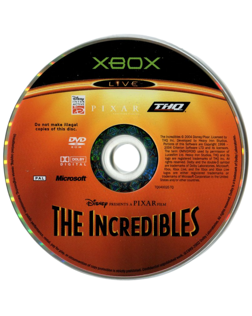 Disney Pixar The Incredibles – Xbox (XBOX)