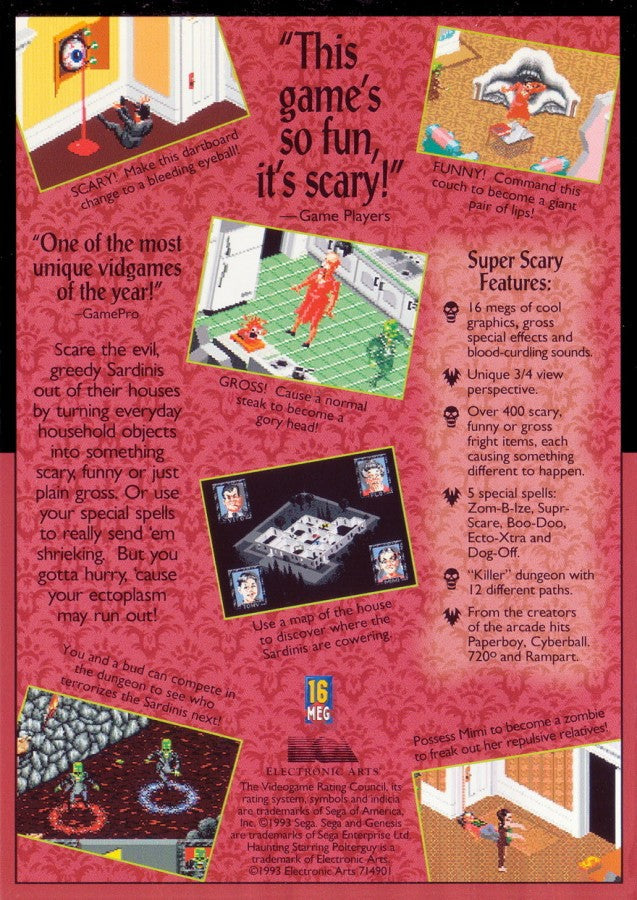 Haunting: Starring Polterguy – Sega Genesis (GEN)