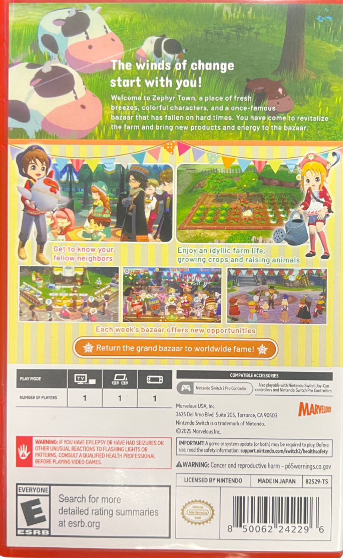 Story Of Seasons: Grand Bazaar [Premium Edition] – Nintendo Switch 2 [NS2]