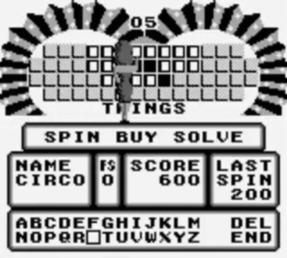 Wheel of Fortune – Game Boy (GB)