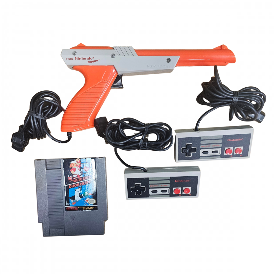 Nintendo Entertainment System (NES) Console Action Set [CIB]