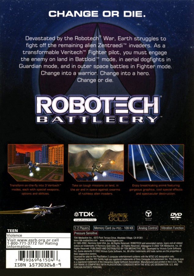 Robotech Battlecry Limited Edition [CIB] – PlayStation 2 (PS2)