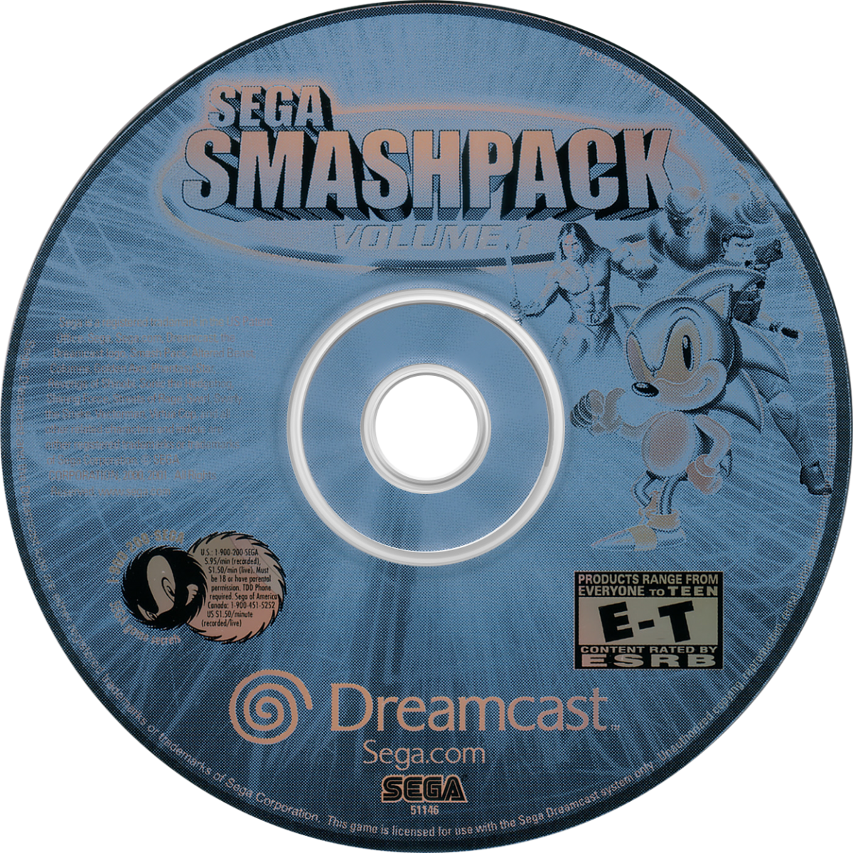 SEGA Smash Pack Volume 1 – Sega Dreamcast (DC)