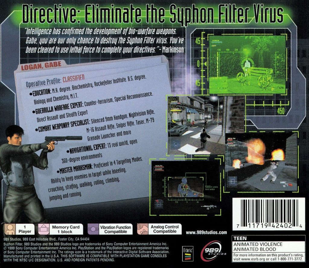 Syphon Filter – PlayStation 1 (PS1)