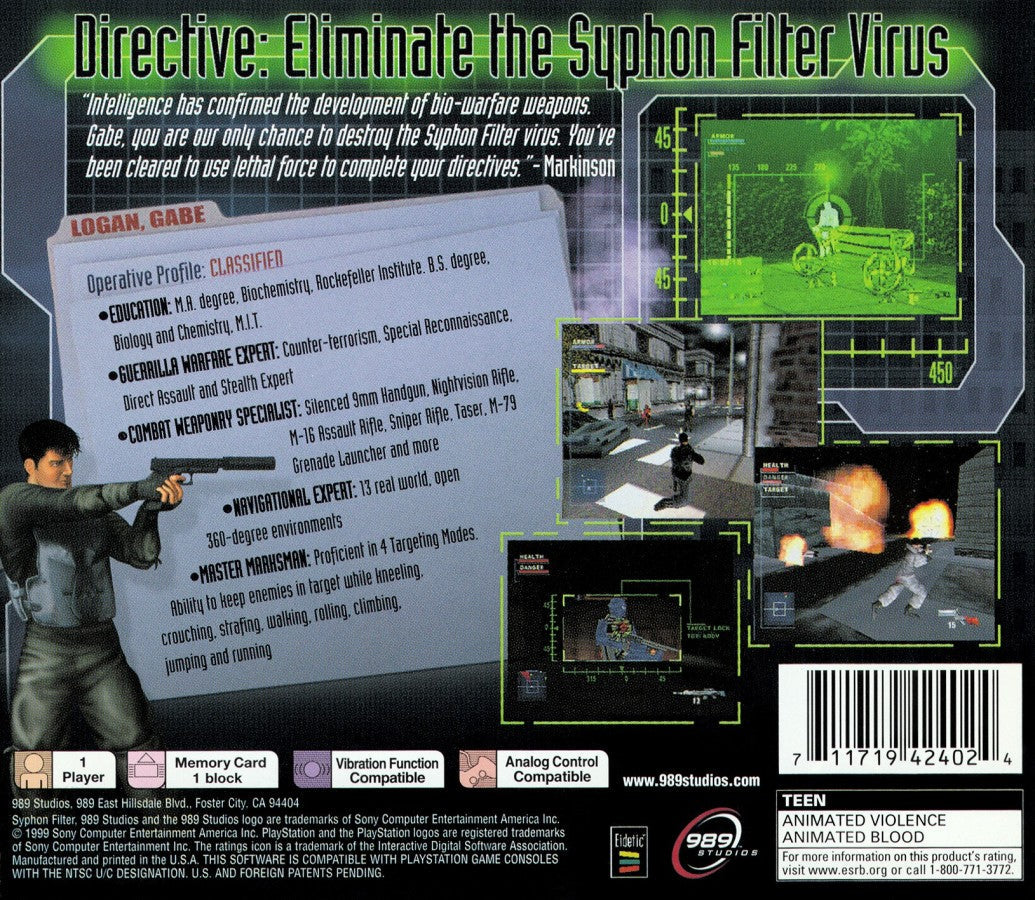 Syphon Filter – PlayStation 1 (PS1)