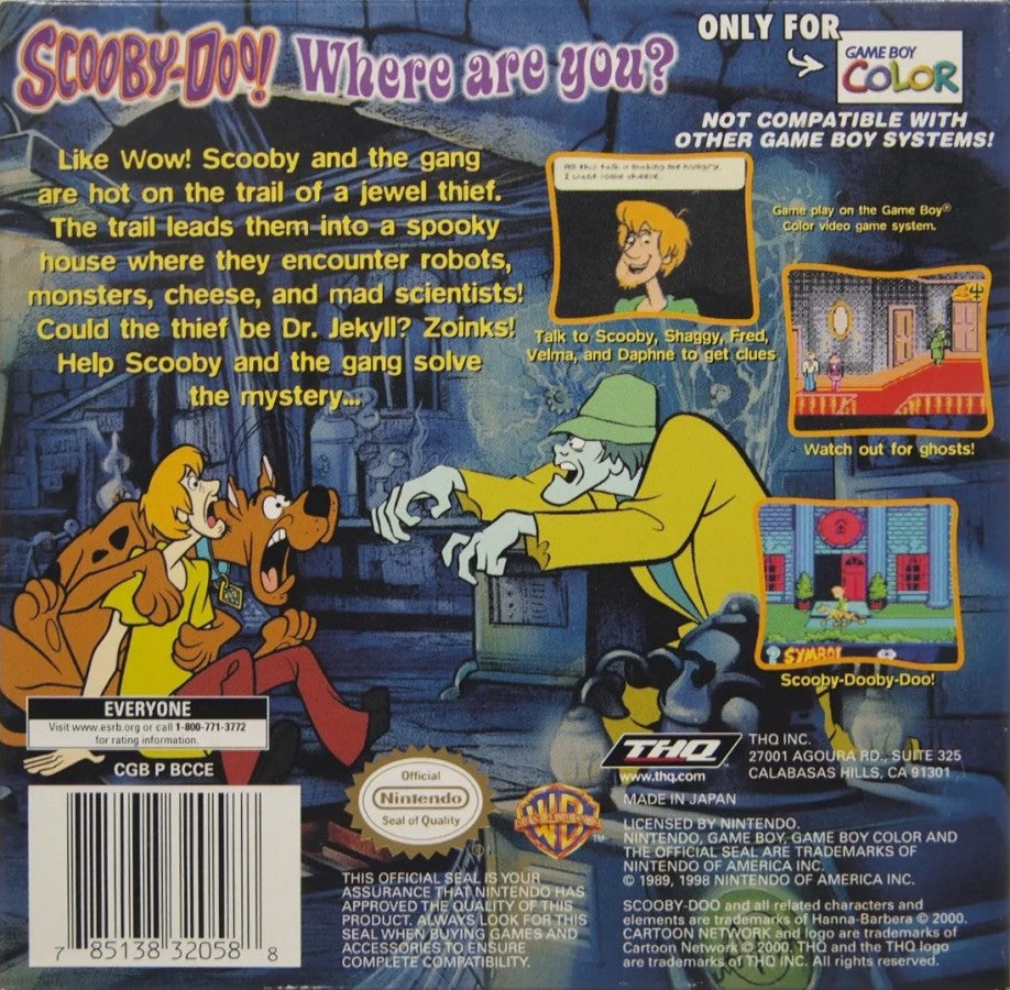 Scooby Doo: Classic Creep Capers – Game Boy Color (GBC)