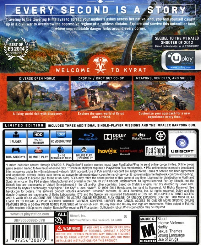 Far Cry 4 [Complete Edition] – PlayStation 4 (PS4)
