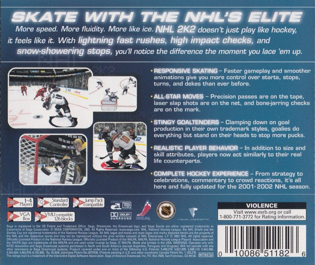 NHL 2K2 – Sega Dreamcast (DC)