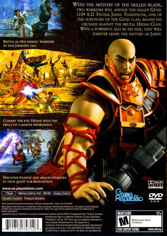 Genji: Dawn of the Samurai – PlayStation 2 (PS2)