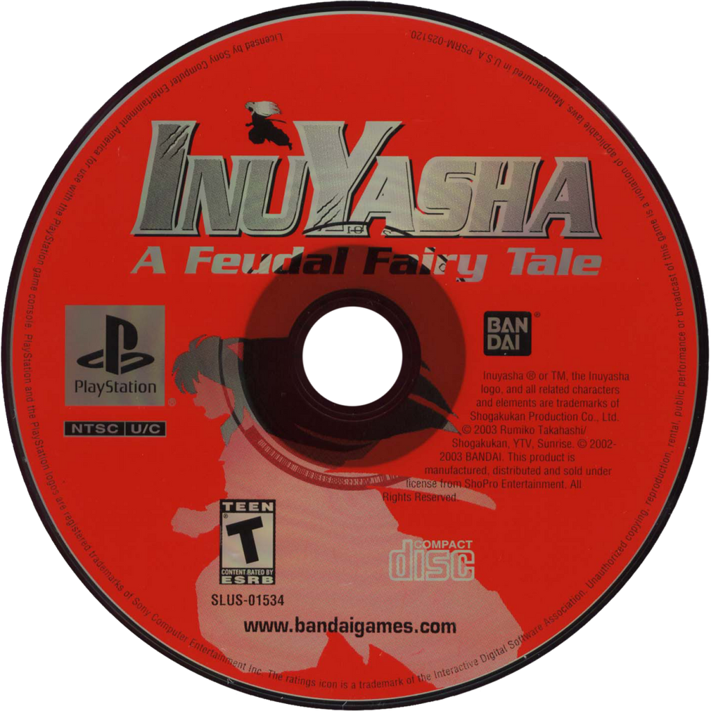 Inuyasha: A Feudal Fairy Tale – PlayStation 1 (PS1)