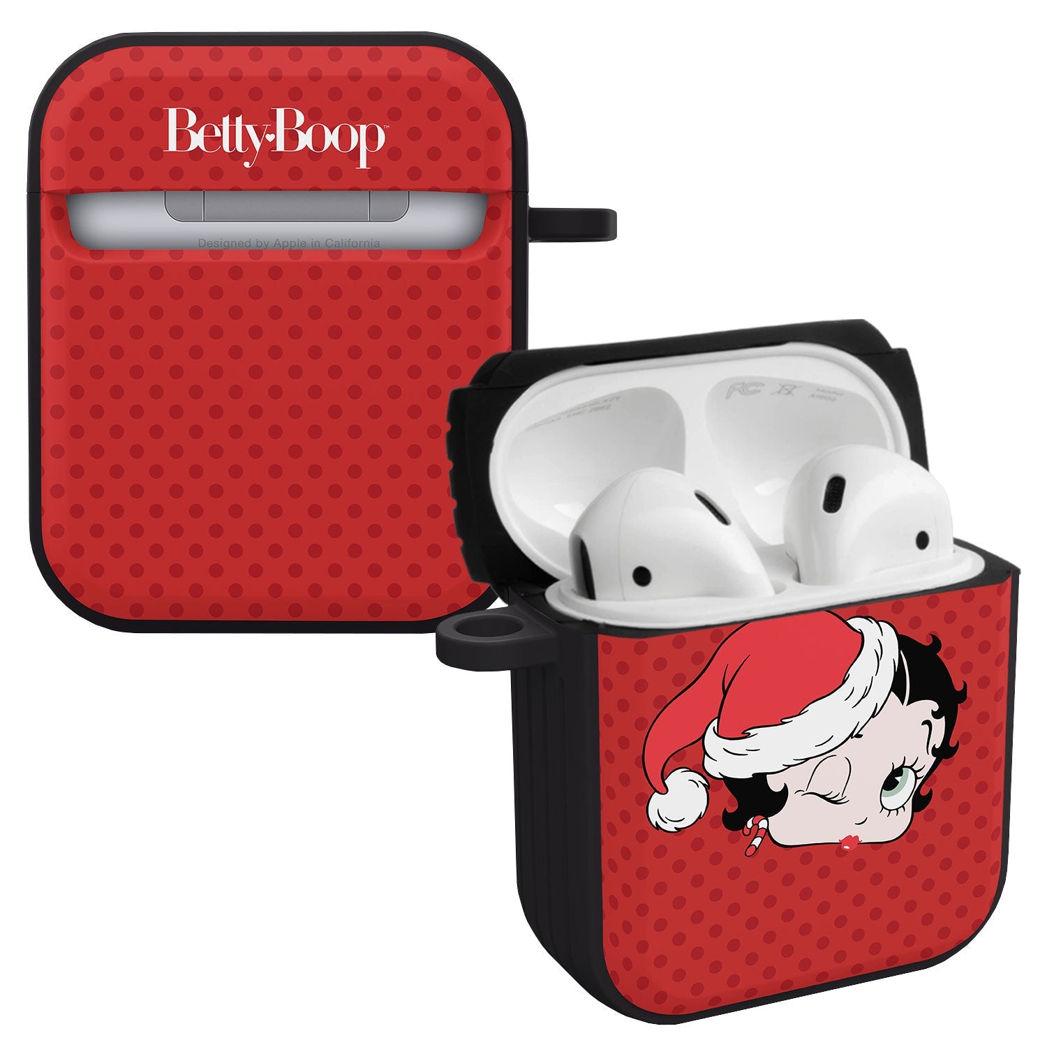 Betty Boop Christmas HDX Apple AirPods Gen 1 & 2 Case Cover