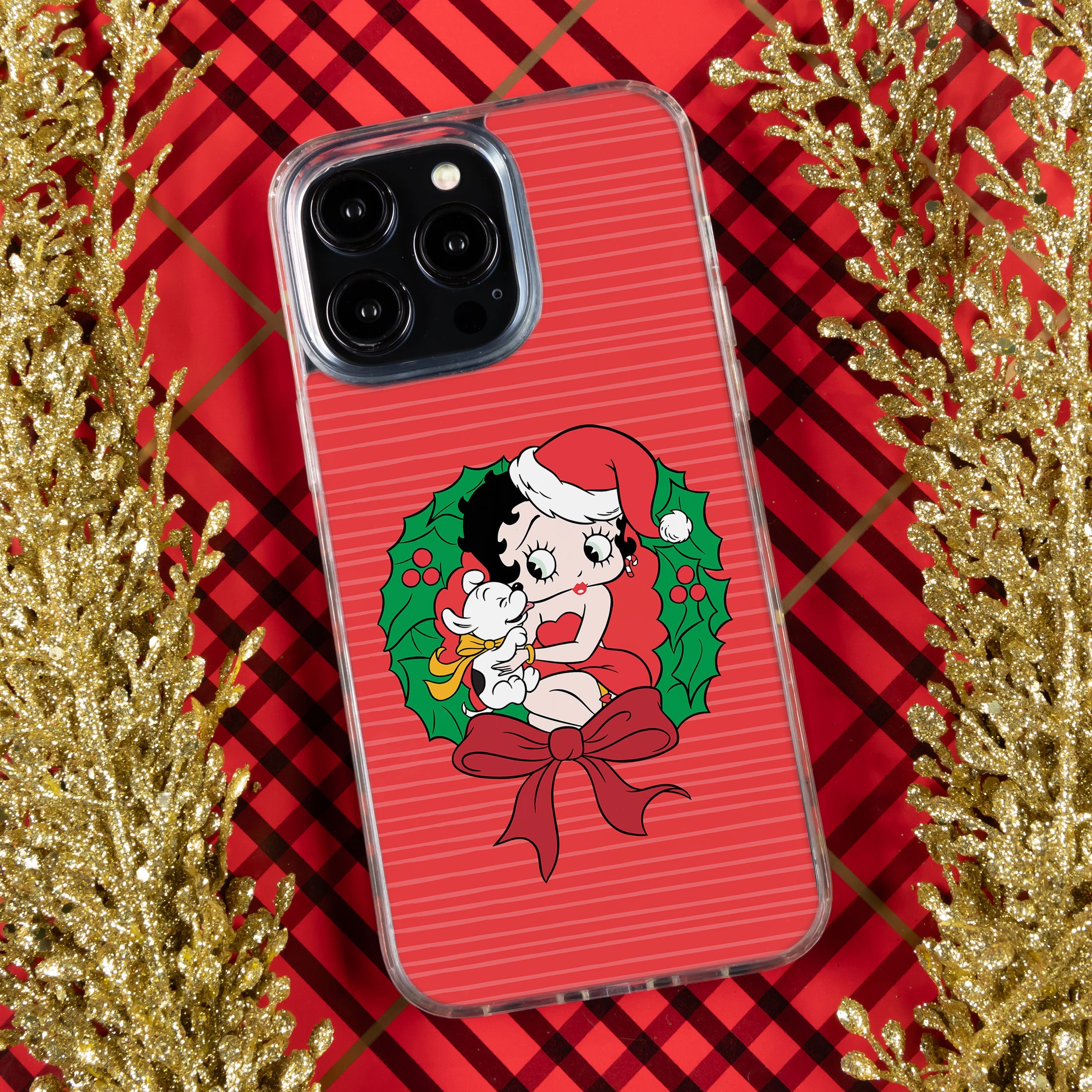 Betty Boop Christmas HD Apple iPhone 16 Mag-Safe Phone Case
