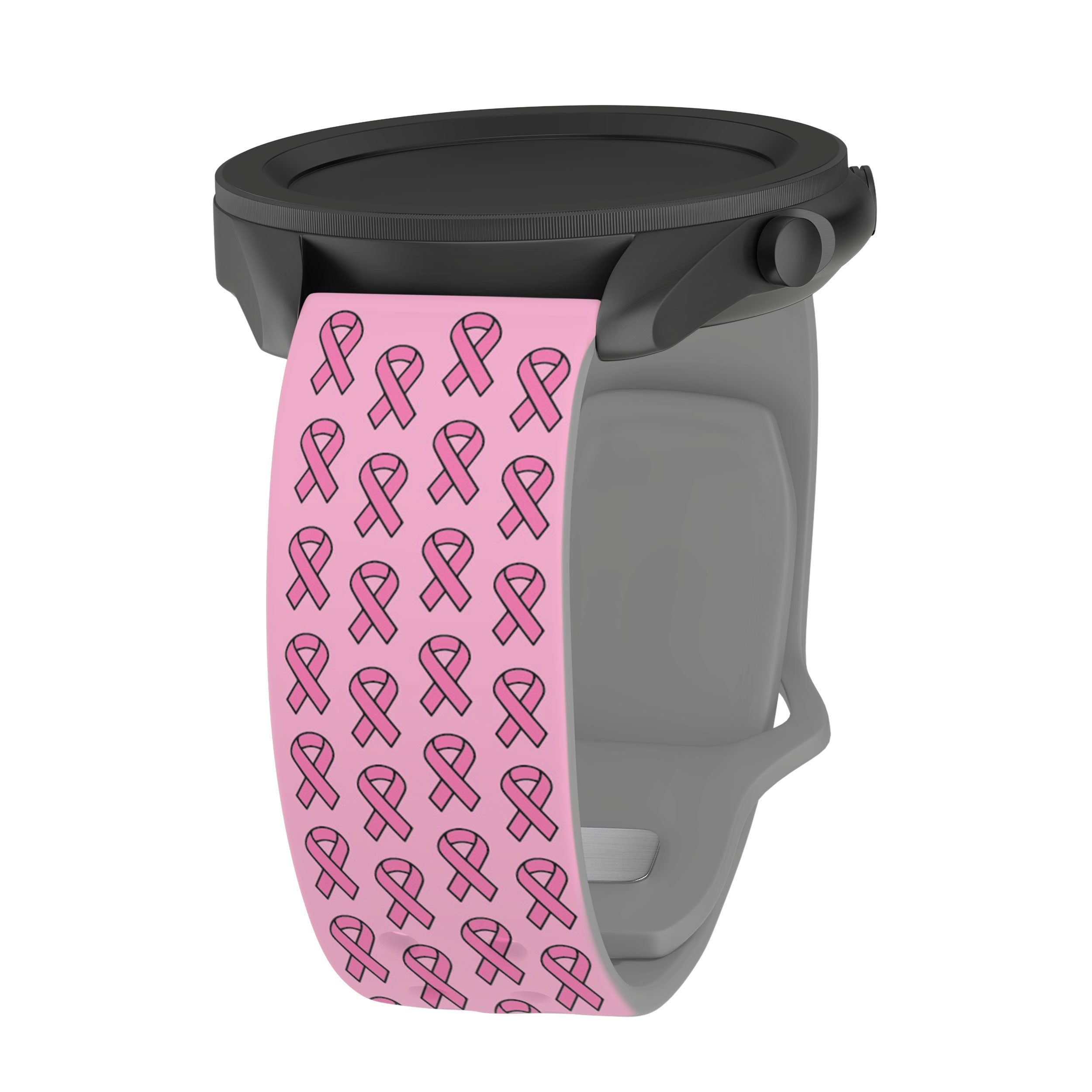 Breast Cancer Awareness HD  Watchband for Samsung, Garmin, Fossil, and More