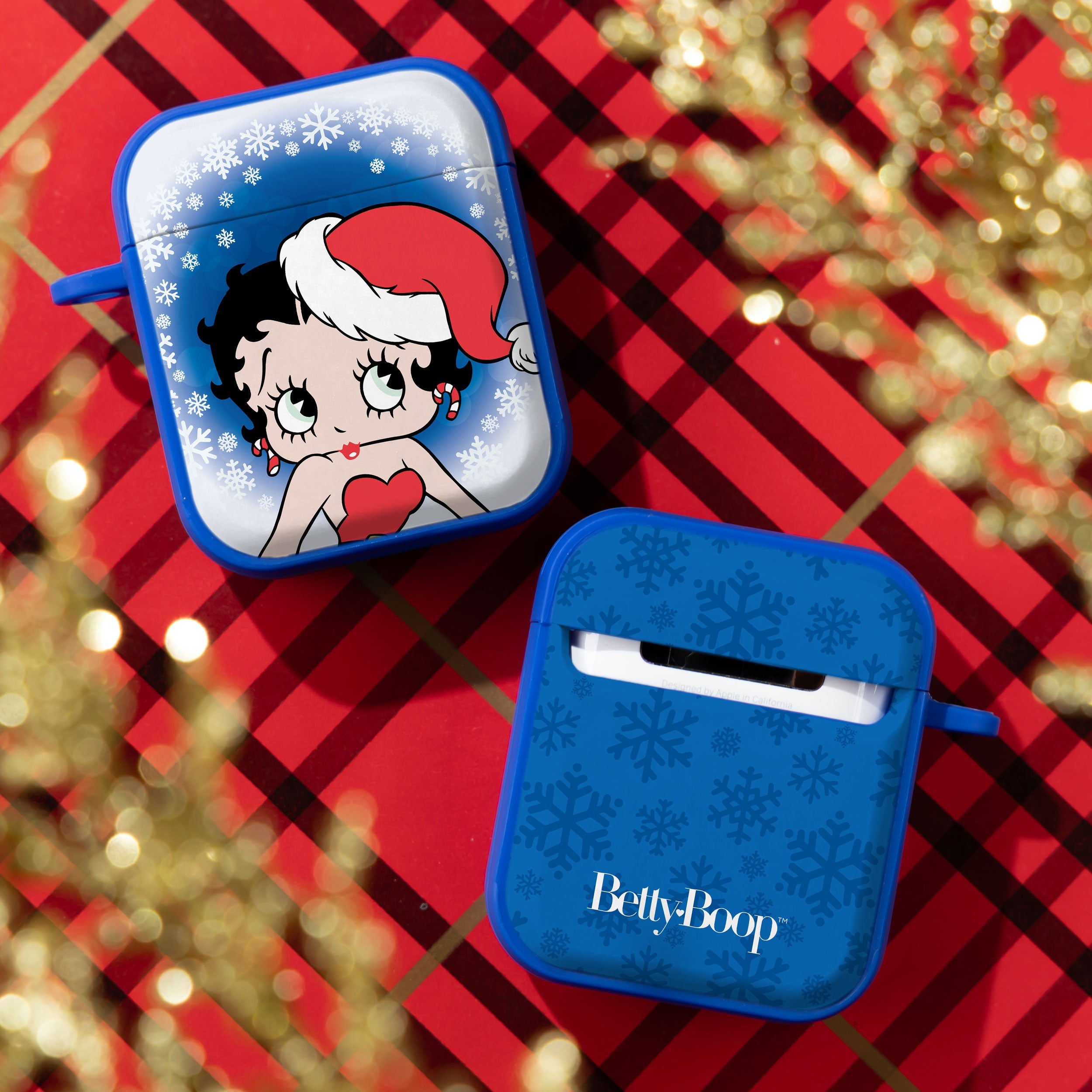 Betty Boop Happy Holidays HDX Apple AirPods Gen 1 & 2 Case Cover