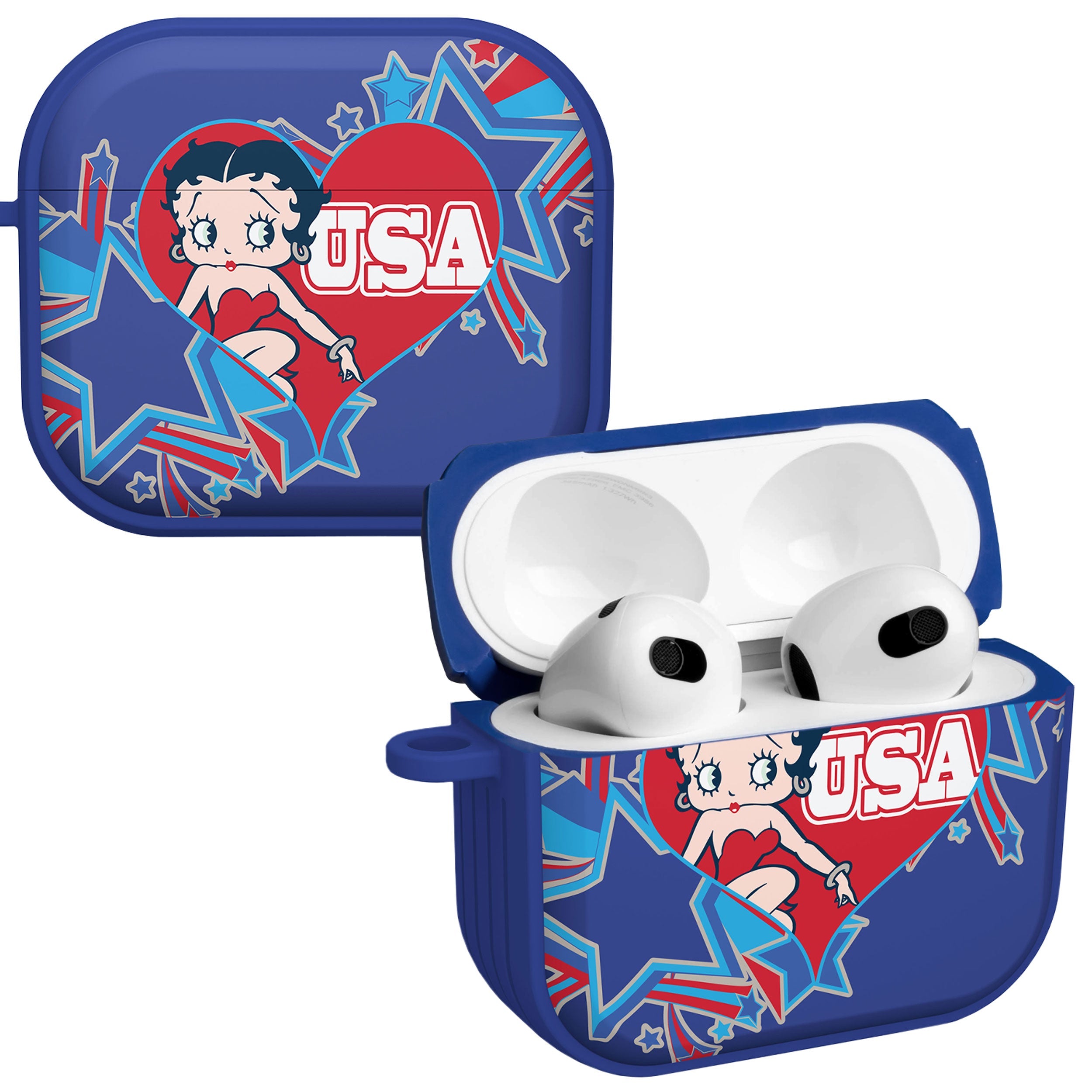 Betty Boop Red White & Boop HDX Apple AirPods Gen 3 Case Cover
