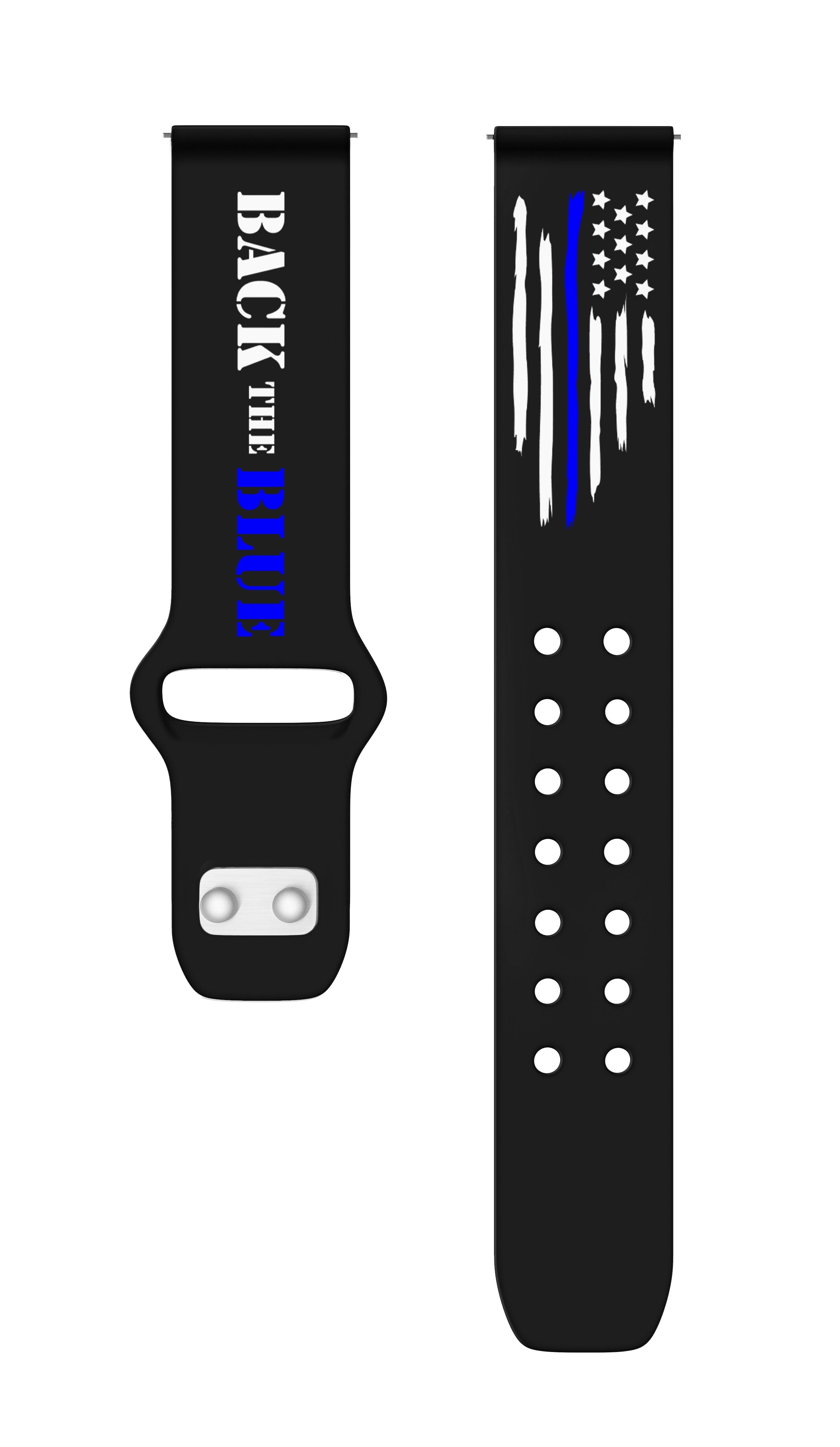 Law Enforcement HD Watchband for Samsung, Garmin, Fossil, and More for Samsung, Garmin, Fossil, and More