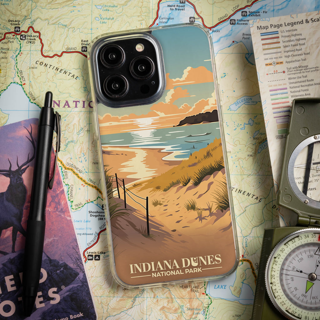 National Parks Indiana Dunes HD Apple iPhone 16 Mag-Safe Phone Case