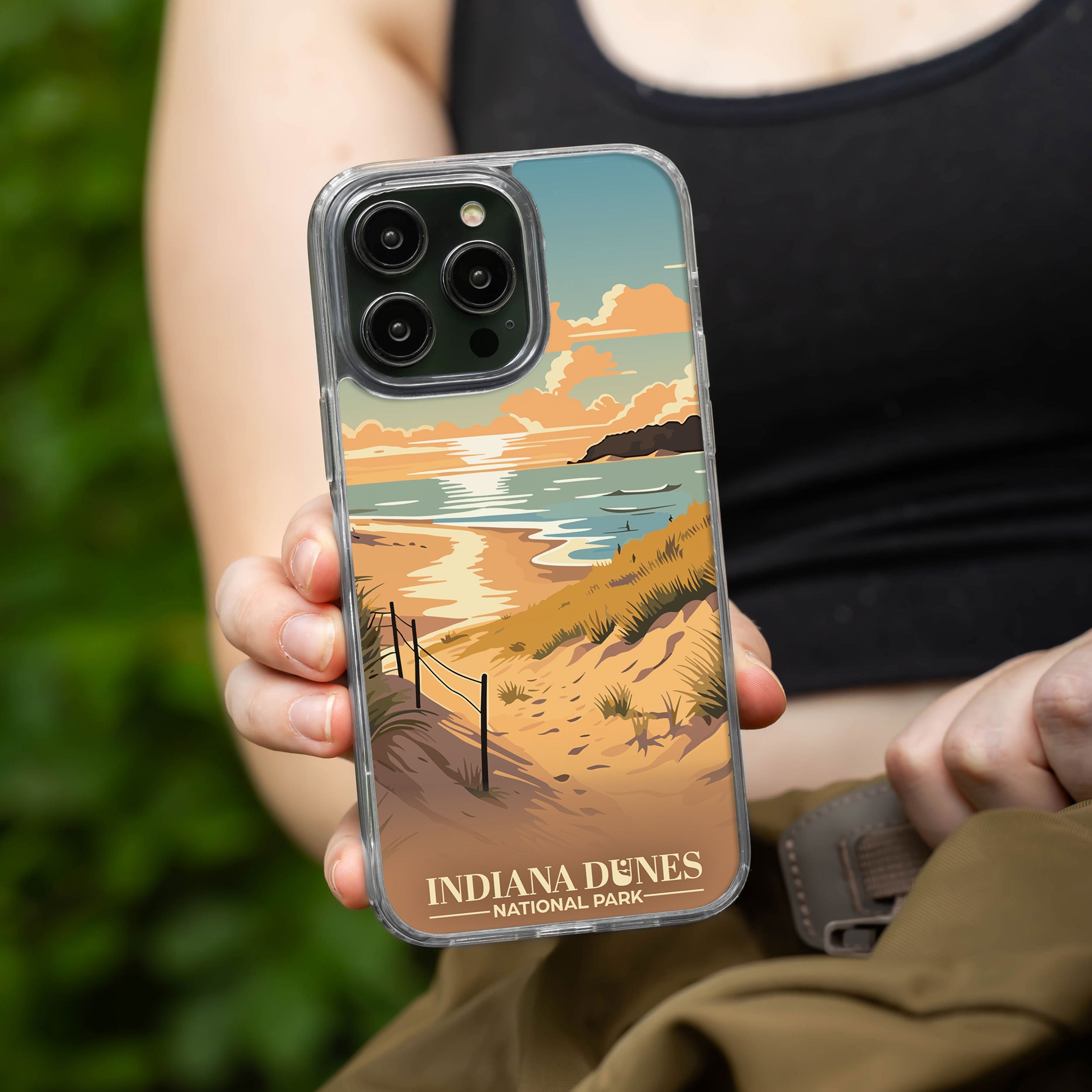 National Parks Indiana Dunes HD Apple iPhone 16 Mag-Safe Phone Case