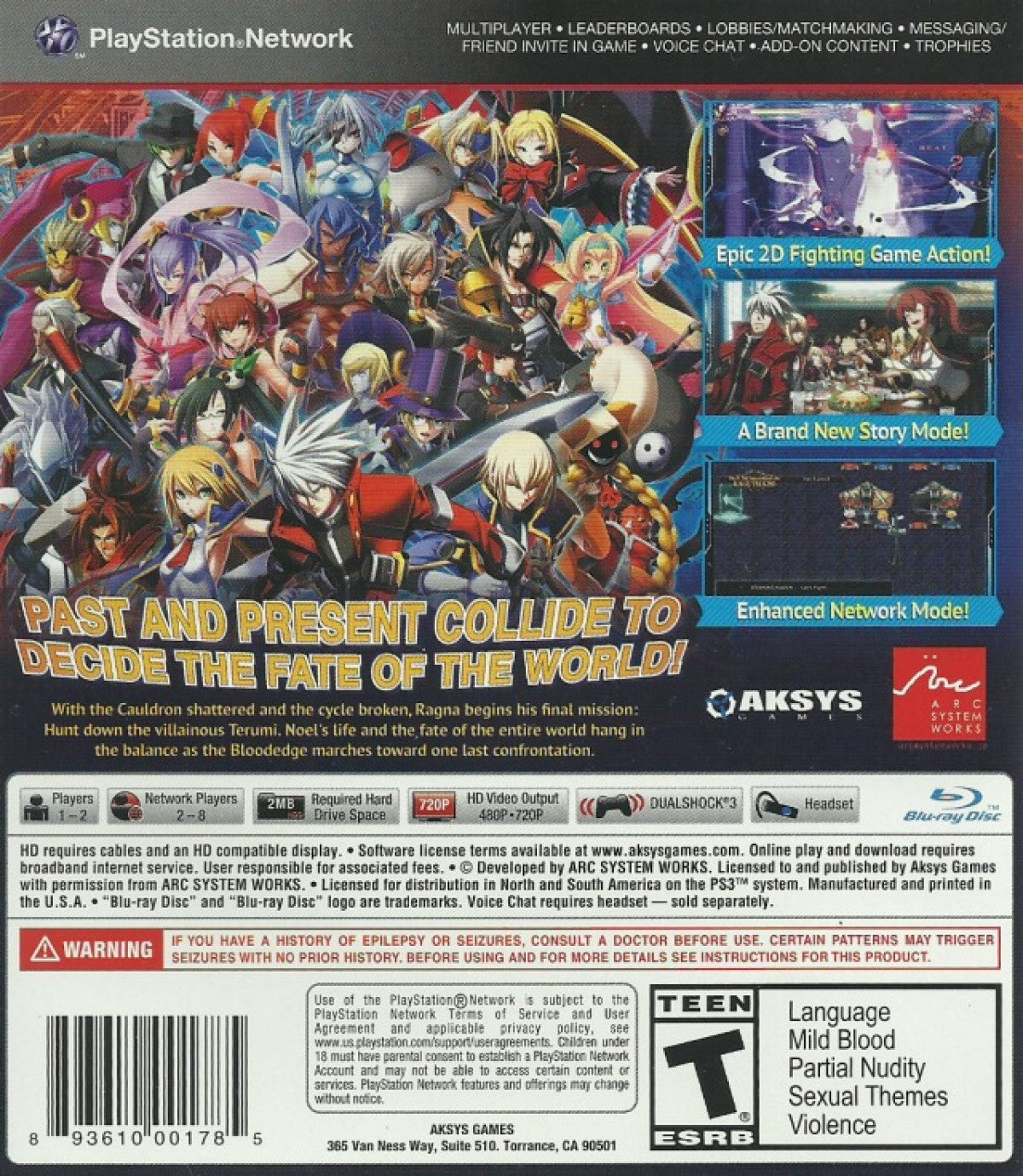 BlazBlue: Chrono Phantasma – PlayStation 3 (PS3)