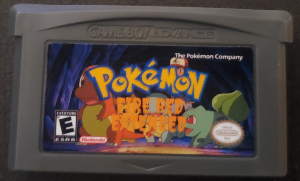Pokemon FireRed Extended GBA ROM Hack Video Game Boy Advance