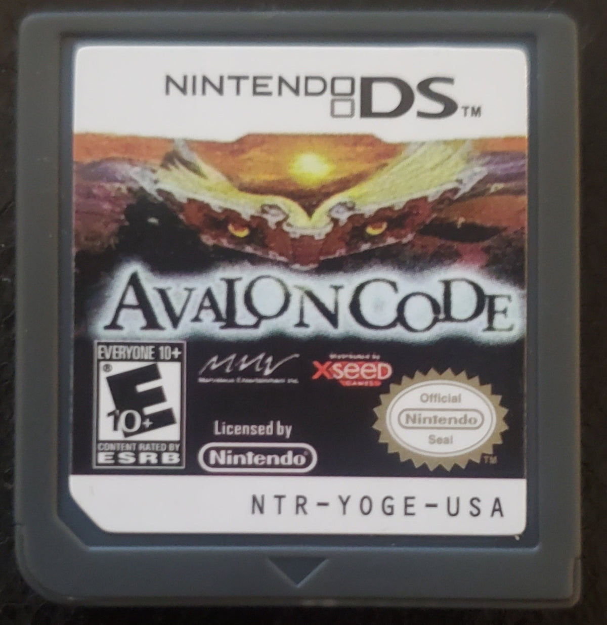 Avalon Code DS NDS Video Game Cartridge Nintendo DS 2009