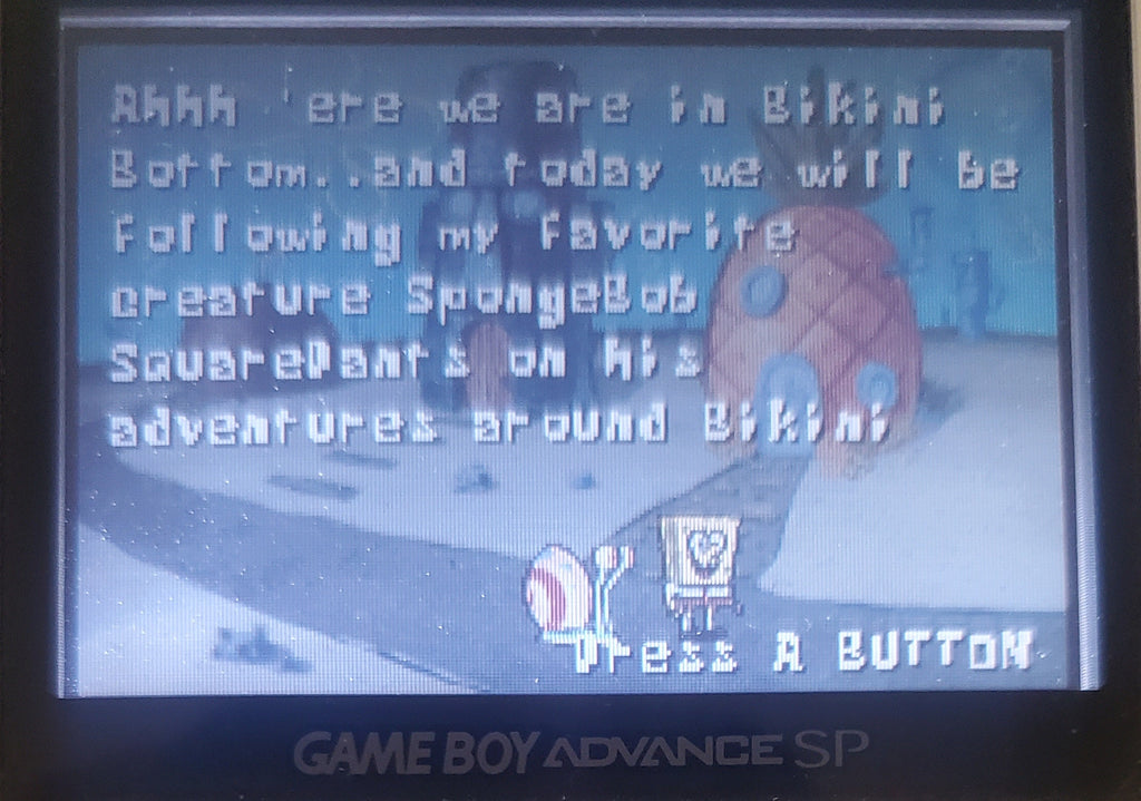 SpongeBob SquarePants Battle Bikini Bottom GBA Video Game Boy Advance