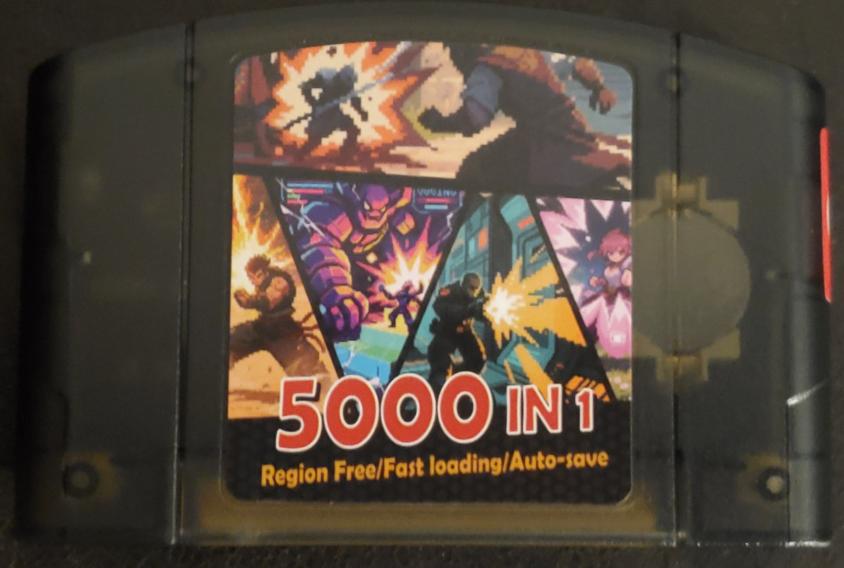 5000 in 1 N64 Video Game Cartridge Nintendo 64 GB, GBC, SNES