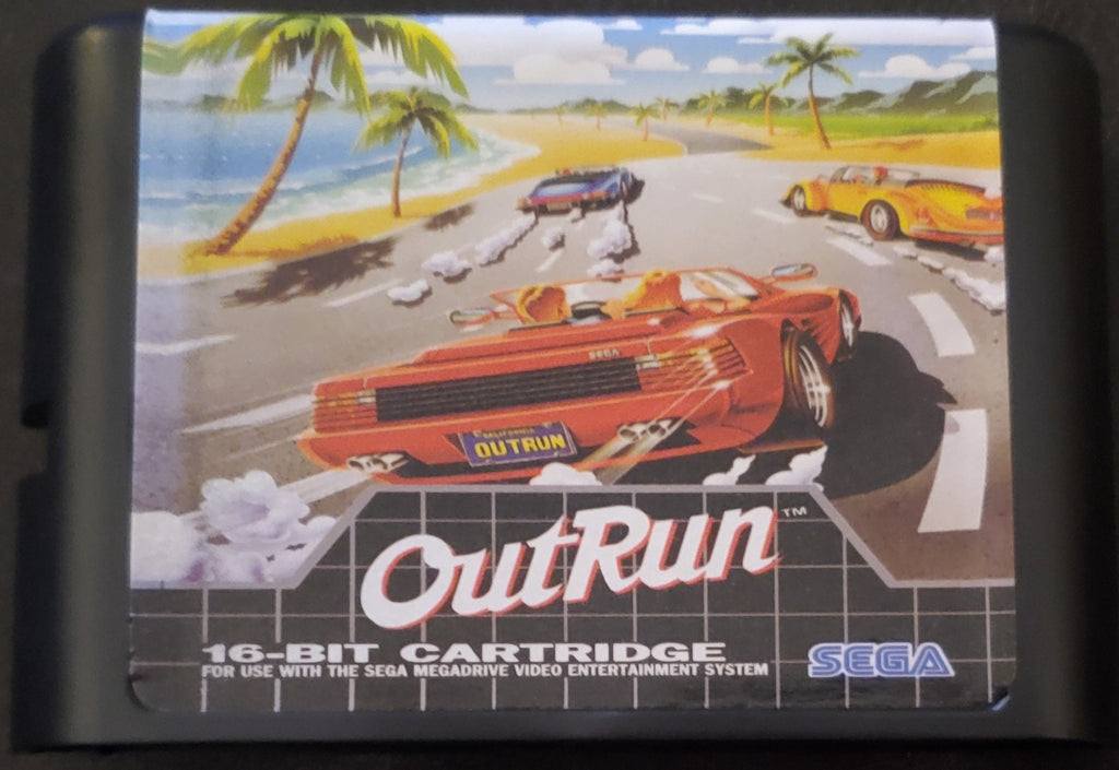 Outrun Sega Genesis Mega Drive Video Game Cartridge 1991