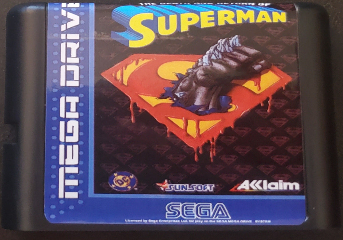 The Death and Return of Superman Sega Genesis Mega Drive Video Game